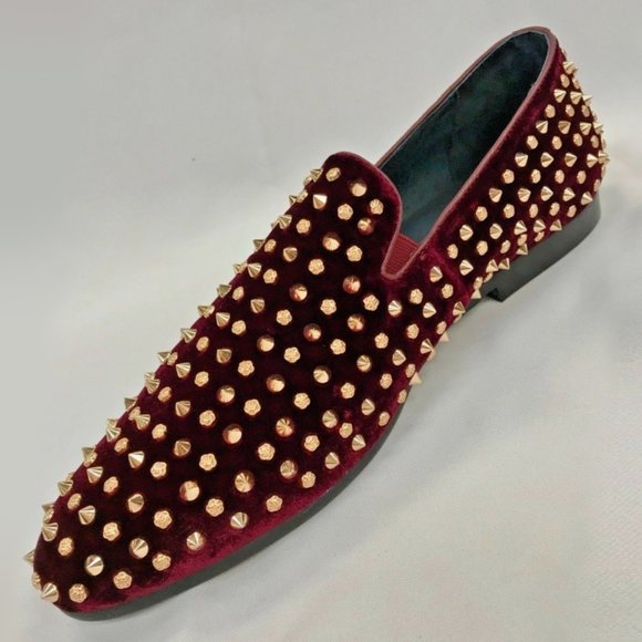 Men’s JUMP Leopold Burgundy Spikes Fashion Shoes main image 4
